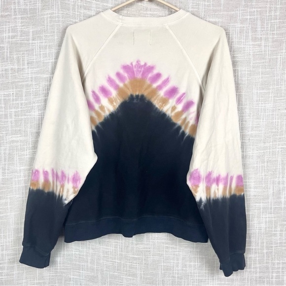 Electric & Rose Ronan Tie-Dye Oversized Boxy Pullover Sweatshirt Top - Picture 8 of 8
